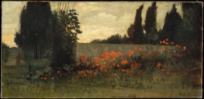 Cypřiš a mák od Elihu Vedder