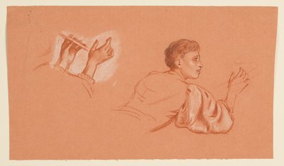 studie kostýmovaných mužských postav od Elihu Vedder