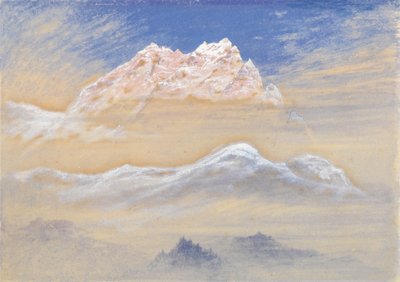 Mountain View: Část řetězce Terglonských Alp při pohledu z blízkosti Rudmannsdorfu v Itálii od Elijah Walton