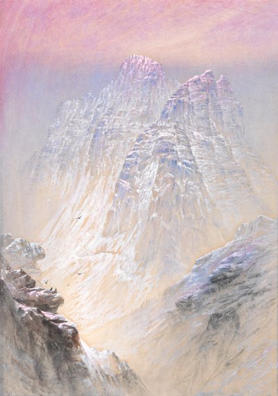 Sasso di Pelmo při pohledu ze St. Luzia, Tyrolsko od Elijah Walton