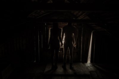 Pár na půdě, 2015 (sítotisk) od Elinleticia Högabo