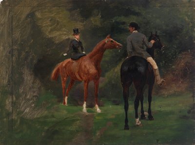 Postavy na koních od Eliphalet Fraser Andrews