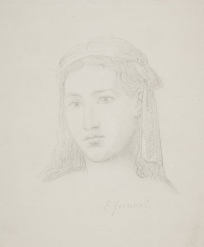 Ženská hlava od Elisabeth Jerichau-Baumann