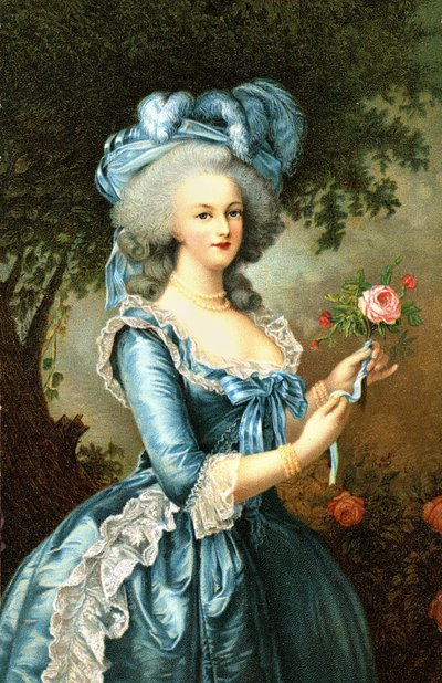 Portrét královny Marie Antoinetty (1755-1793) od Elisabeth Louise (after) Vigee-Lebrun