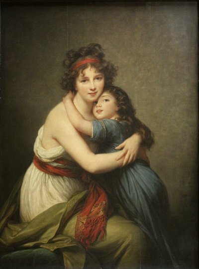 Elisabeth Louise Vigée-Lebrun, paní Vigée-Lebrun a její dcera od Élisabeth Louise Vigée Le Brun