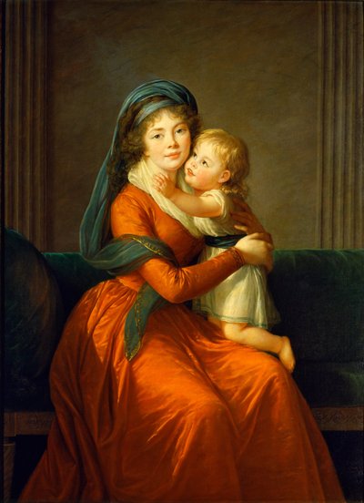 Portrét kněžny Alexandry Golicyny a jejího syna Petra od Élisabeth Louise Vigée Le Brun