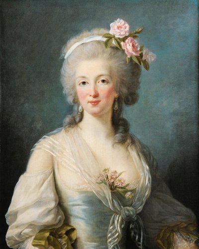 Předpokládaný portrét Jany de Valois-Saint-Rémy od Élisabeth Louise Vigée Le Brun