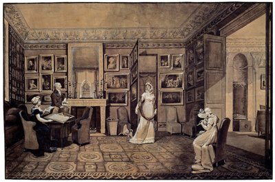 Přijímací pokoj v domě Barjatinských v Altona, 1807. od Elisabeth Louise Vigee-Lebrun