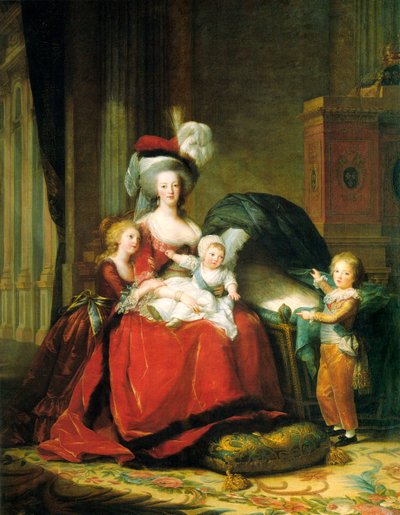 Marie Antoinetta a její děti, 1787. od Elisabeth Louise Vigee Lebrun