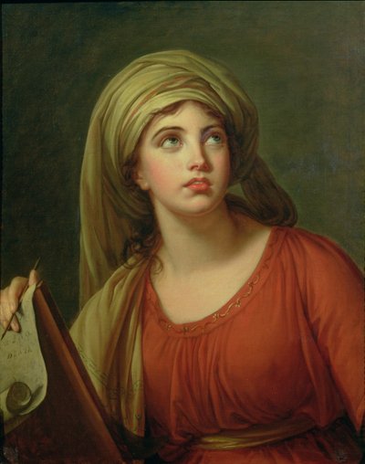 Portrét Emmy Hartové (asi 1765-1815), později lady Hamiltonové, jako Sibyla, asi 1792 od Elisabeth Louise Vigee Lebrun