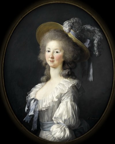 Portrét Marie Louise Savojské 1749-1792, princezny z Lamballe od Elisabeth Louise Vigee Lebrun