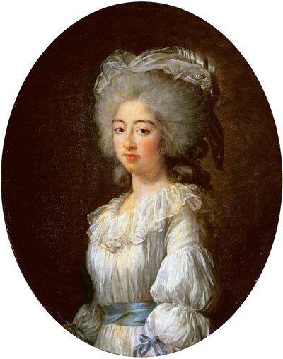 Portrét Louise Marie Josephine, hraběnky z Provence, pozdější královny Francie od Elisabeth Louise Vigee Lebrun