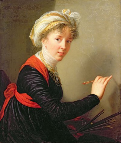 Autoportrét, 1800 od Elisabeth Louise Vigee Lebrun