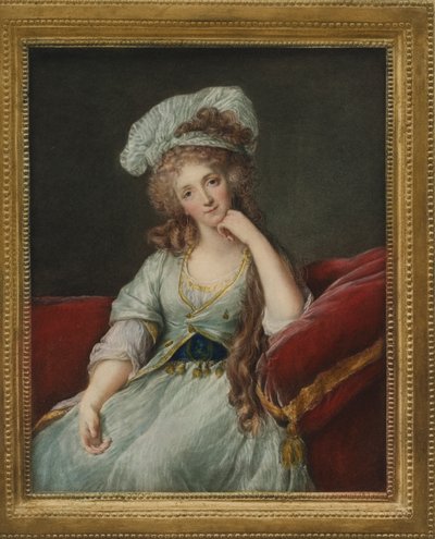 Portrét Louise Marie Adelaide de Bourbon-Ponthievre, vévodkyně Orleánské od Elisabeth Louise after Vigee Lebrun