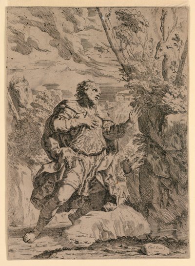 Svatý Eustace od Elisabetta Sirani