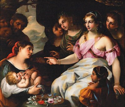 Nalezení Mojžíše. od Elisabetta Sirani