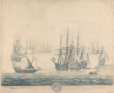Pohled na Bombaj od Elisha Kirkall