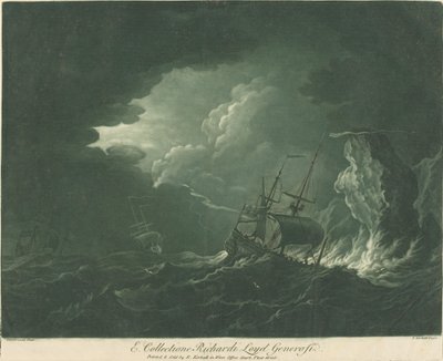 Scéna přepravy ze sbírky Richarda Lloyda od Elisha Kirkall after Willem van de Velde the Elder
