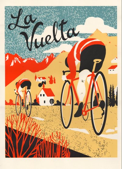 La Vuelta, 2015 (sítotisk) od Eliza Southwood