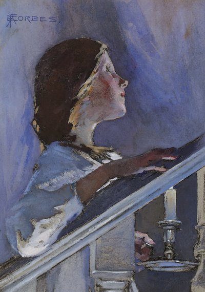 Dobrou noc, kolem roku 1890 od Elizabeth Adela Stanhope Forbes