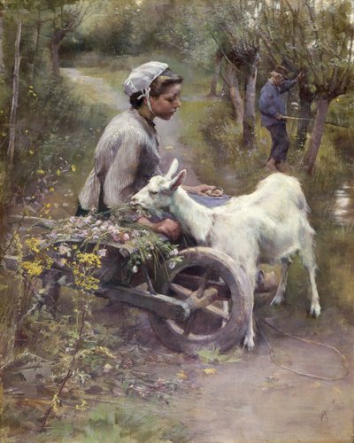 Jean, Jeanne a Jeannette, exh.1892 (olej na plátně) od Elizabeth Adela Stanhope Forbes