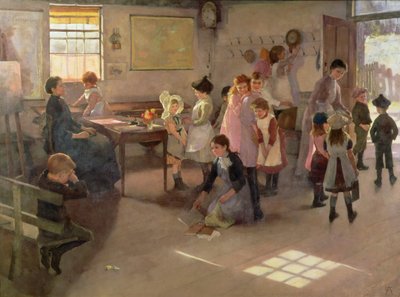 Škola je venku, 1889 od Elizabeth Adela Stanhope Forbes