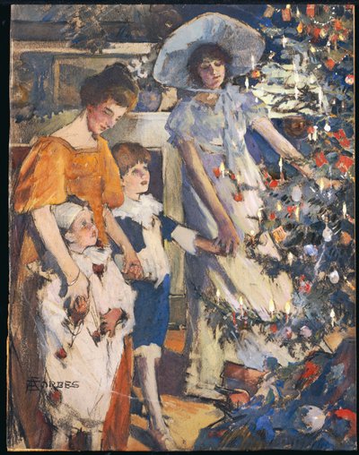 Vánoční stromeček od Elizabeth Adela Stanhope Forbes