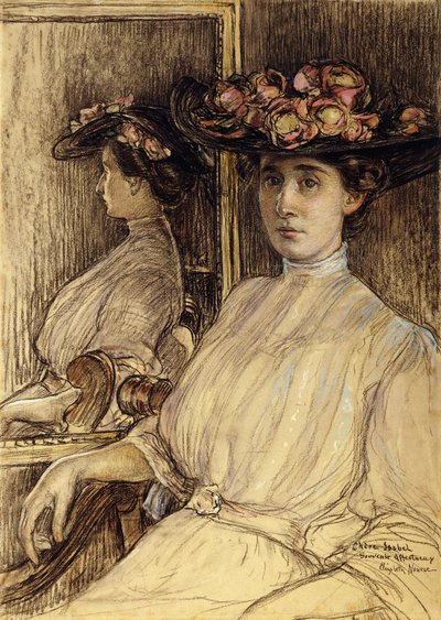 Portrétní skica slečny Palmerové od Elizabeth Nourse