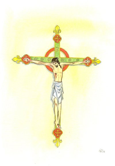 A Crucifix, 2001 (bez papíru) od Elizabeth Wang