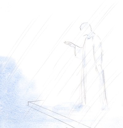 Jako kněz udělal svaté znamení kříže a dal nám své požehnání, tak to udělal i Kristus, náš velekněz., 2001 (bez papíru) od Elizabeth Wang