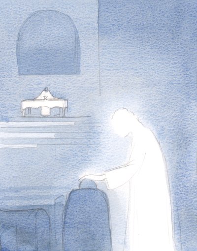 Kristus obdivuje i naši chabou lásku k Němu. Způsobuje, že to v našich srdcích vzplane dál a rozlije se k ostatním., 2001 (bez papíru) od Elizabeth Wang