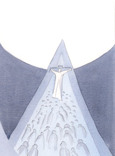 Kristus svým umučením, smrtí, vzkříšením a nanebevstoupením udělal cestu do nebe - způsob, který můžeme následovat., 2000 (bez papíru) od Elizabeth Wang