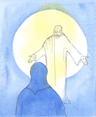 Kristus je potěšen, když Ho někdo rád přijímá v Nejsvětější svátosti, rád Ho navštěvuje ve svatostánku, rád plní Jeho Vůli a rád o Něm sděluje dobré zprávy., 2004 (w/c o od Elizabeth Wang
