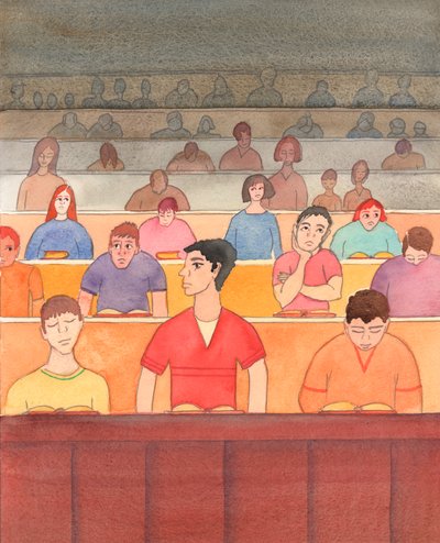Kristus miluje být s námi ve svatém přijímání, ale tak málo z nás Ho zdraví, miluje nebo se nabízí, že Mu budeme sloužit, 2004 (bez papíru) od Elizabeth Wang