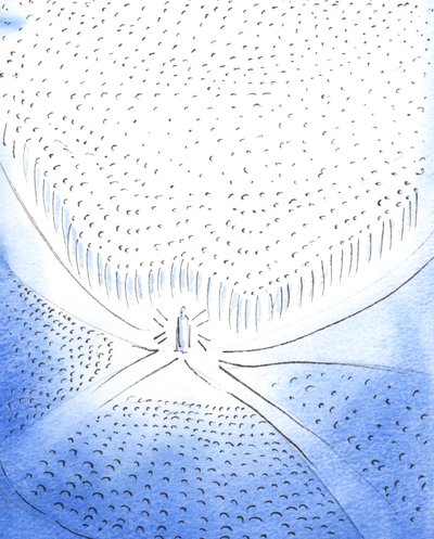 Kristus je skrze svou eucharistickou přítomnost „bodem“ setkání nebo konvergence všech, kteří žijí „v“ něm, celé církve, 2003 (bez papíru) od Elizabeth Wang