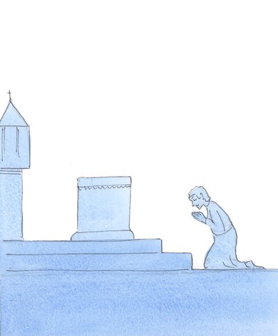 Kristus mi řekl: „Úctivostí vstupujete do tajemství, 2004 (bez papíru) od Elizabeth Wang