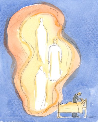 Božím darem pro nemocné je sám Ježíš Kristus s Otcem a Duchem svatým, jeden Bůh - při práci v této svátosti, 2004 (bez papíru) od Elizabeth Wang