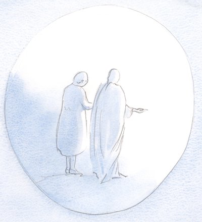 Byl vedle mě a natahoval ruku, aby pomohl a utěšoval ostatní, ať jsem k nim natáhl ruku., 2001 (bez papíru) od Elizabeth Wang