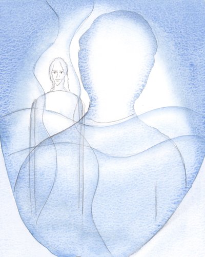 Viděl jsem Kristovu zářivou přítomnost, za svými myšlenkami a vzpomínkami, 2000 (bez papíru) od Elizabeth Wang