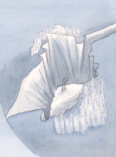Viděl jsem, odhalil, One Sacrifice vyrobený pro všechny generace, 2001 (bez papíru) od Elizabeth Wang