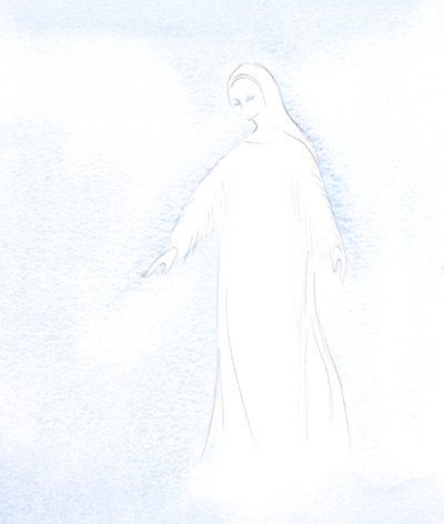 Byl mi dán pohled na důstojnost naší Svaté Matky Marie a na slávu, kterou nyní dostává v nebi., 2001 (bez papíru) od Elizabeth Wang