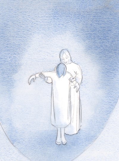 Pokud se staneme jedno s Kristem v utrpení (trpělivě neseme), staneme se s Ním jedno v modlitbě, 2000 (bez papíru) od Elizabeth Wang