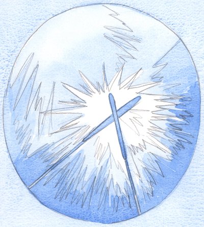 Když jsme byli blízko Kristu, a tak jsme planoucí Jeho láskou, můžeme doufat, že ‚podpálíme‘ jiné duše, 2002 (bez papíru na papíře) od Elizabeth Wang