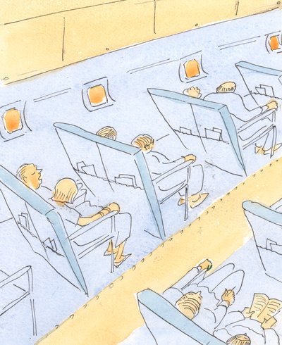 Na naší cestě do nebe katolíci důvěřují navigátorovi a pilotovi (Bohu) a jsou vděční za pravidelné jídlo (svátosti), 2004 (bez papíru na papíře) od Elizabeth Wang