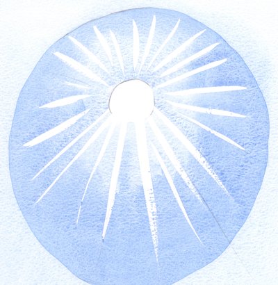 Kdo je vděčný za slunce, je vděčný za jeho teplo a světlo, takže ten, kdo miluje Boha, by měl milovat také Boží vůli., 2001 (bez papíru) od Elizabeth Wang