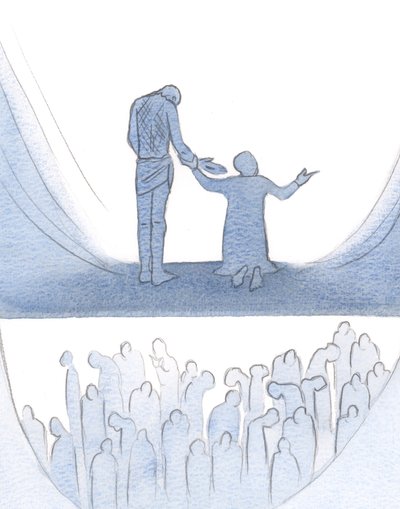 Ten, kdo je utvářen a zkoušen utrpením, může prosit Krista před Otcem, aby pomohl jiným duším, 2000 (bez papíru) od Elizabeth Wang