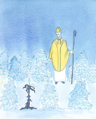 Pouze biskup, který jde mezi svůj lid, může vidět, které „rostliny“ v jeho zahradě nejsou zdravé, ale nemocné, 2003 (bez papíru) od Elizabeth Wang