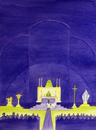 Naše kostely jsou svatá místa zasvěcená modlitbám a bohoslužbám, 2006 (bez papíru) od Elizabeth Wang