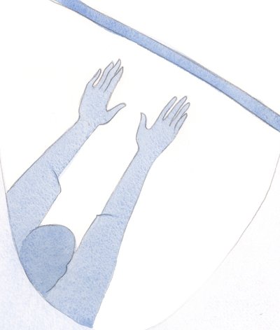 Naše „žití z víry“ připomíná trénink gymnastky; bez praxe nebudeme klidní, jistí, bez starostí a naděje., 2001 (bez papíru) od Elizabeth Wang