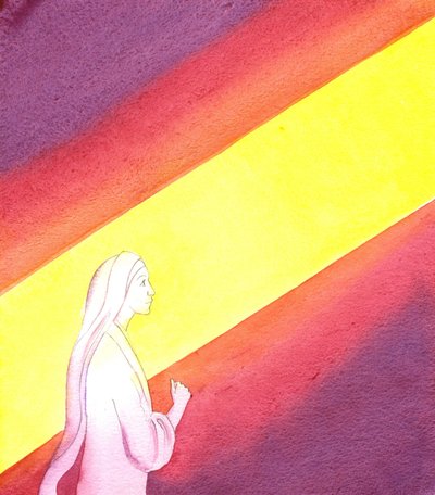 The Annunciation, 2001 (w/c na papíře) od Elizabeth Wang